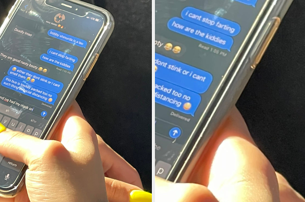 Texts overseen on a bus