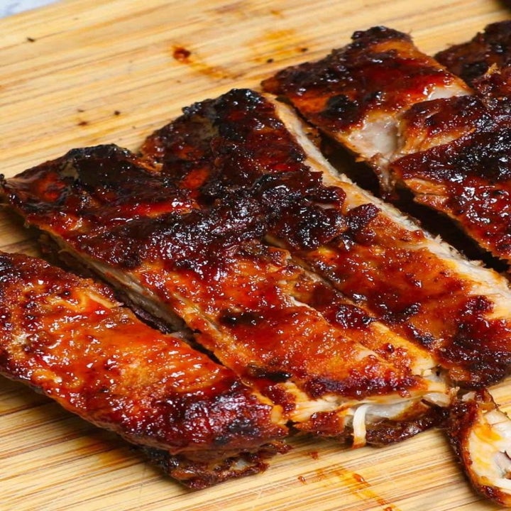 Air fried BBQ ribs.