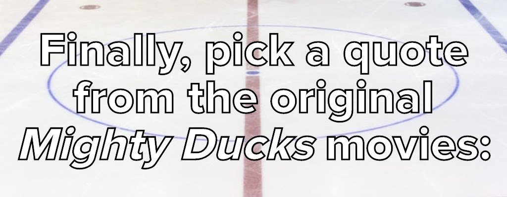 Mighty Ducks Character Combo Quiz