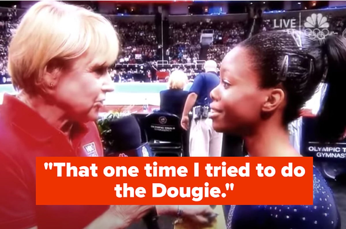 Gabby Douglas Reacts To Dougie Dance At The Olympic Trials