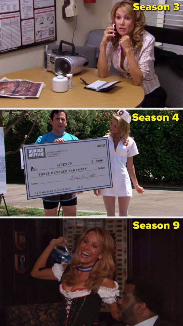 Elizabeth in Season 3, Season 4, and Season 9