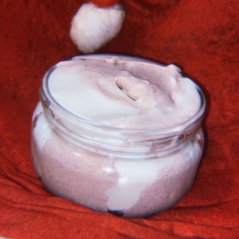 a container of whipped body butter