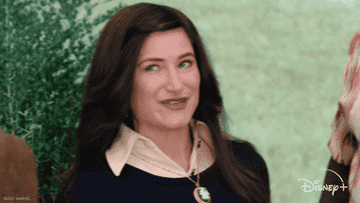 kathryn hahn winking at the camera in &quot;wandavision&quot;