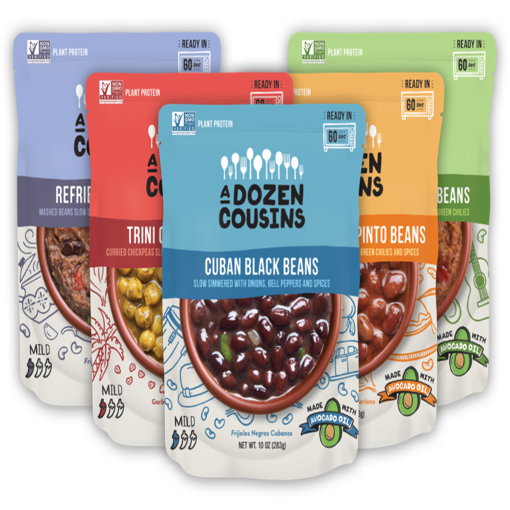 A Dozen Cousins' variety pack with different flavored beans