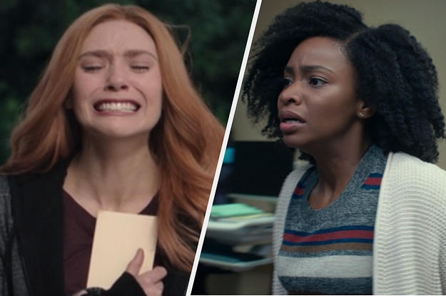 Wanda crying holding her deed and Monica looking scared