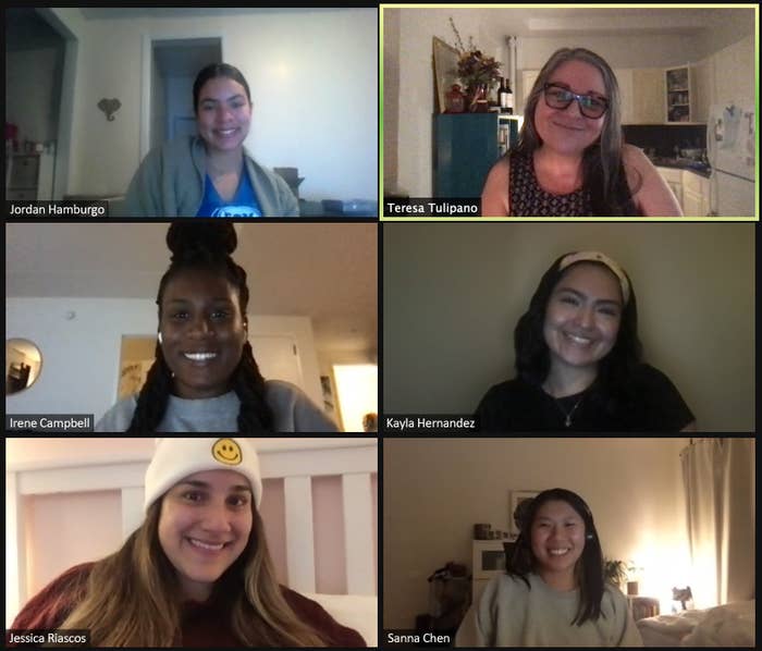 Image of virtual call with Mediahub team members