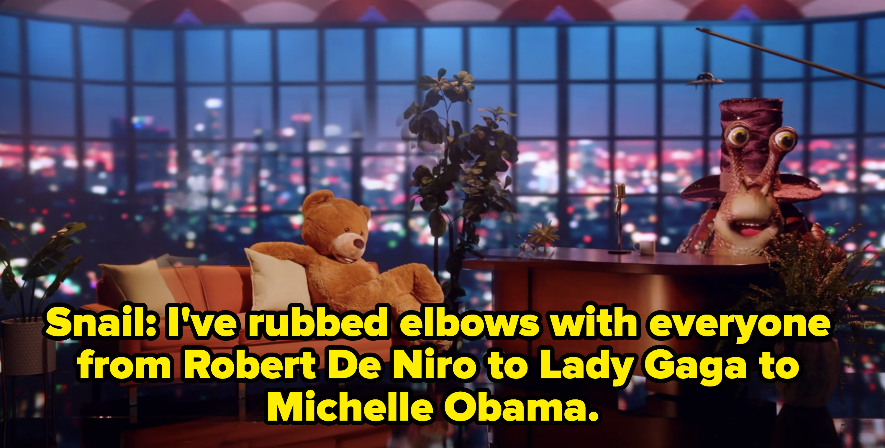 Snail says, &quot;I&#x27;ve rubbed elbows with everyone from Robert De Niro to Lady Gaga to Michelle Obama&quot;