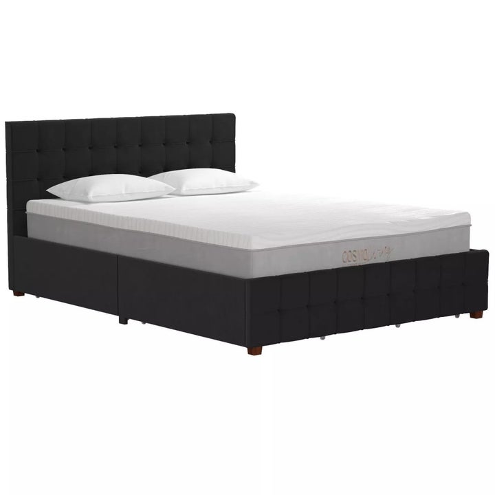 The bed in black