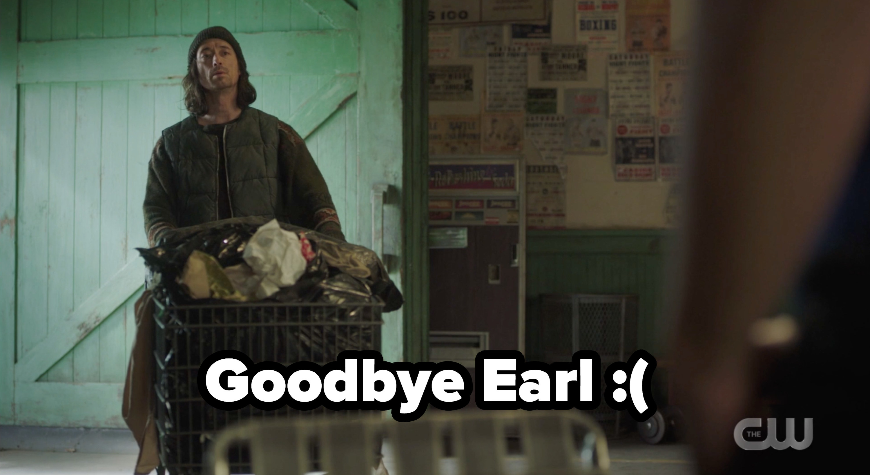 Earl with a message of Goodbye Earl