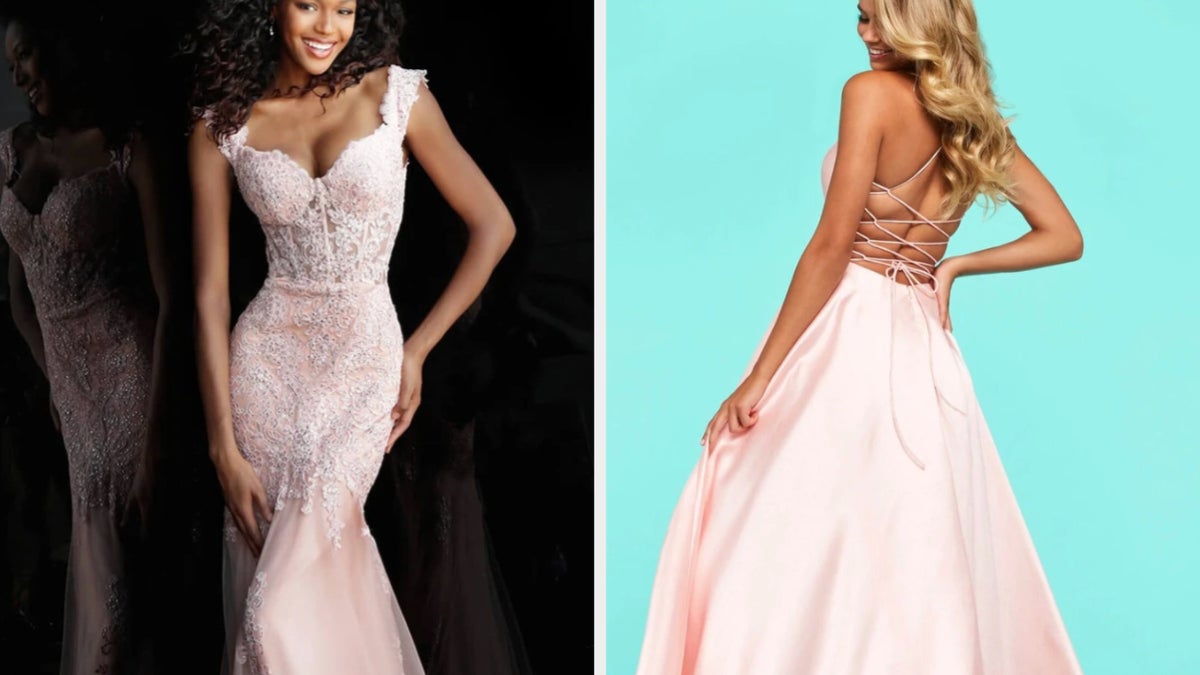strapless open back dress FEMME Curves Enchanting Strapless A-Line Prom Dress – Sparkle at Prom main image 0
