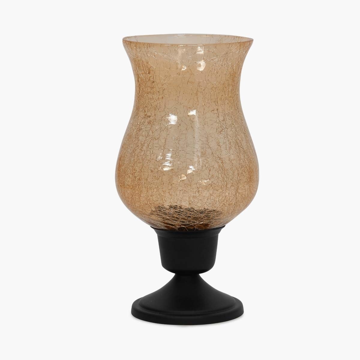 A golden candleholder