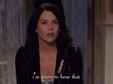 Lorelai telling her parents that she&#x27;s sorry