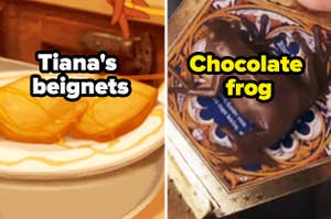 Tiana's beignets and chocolate frog