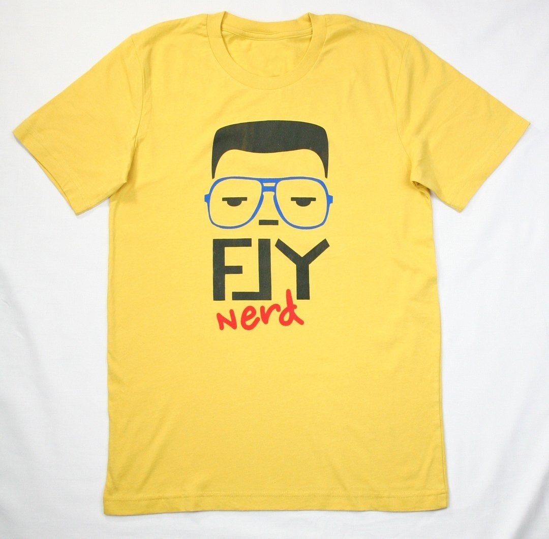yellow graphic t shirt by Fly Nerd