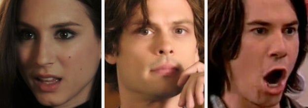 Spencer Hastings from Pretty Little Liars, Spencer Reid from Criminal Minds, and Spencer Shay from iCarly with caption 