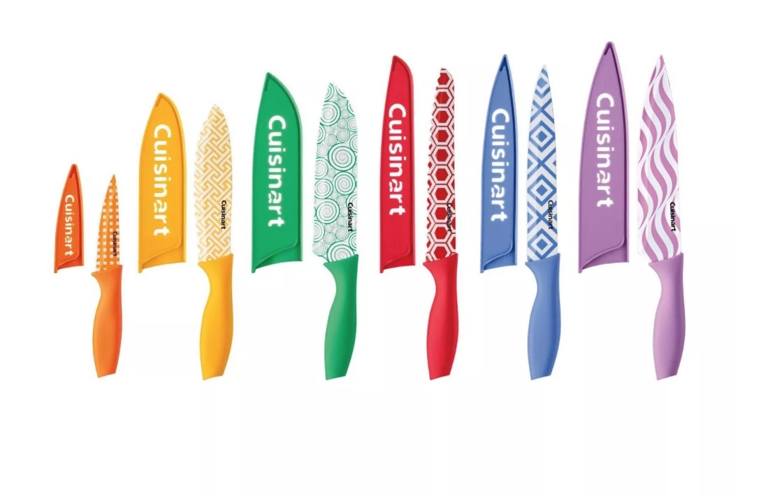 The colorful knife set