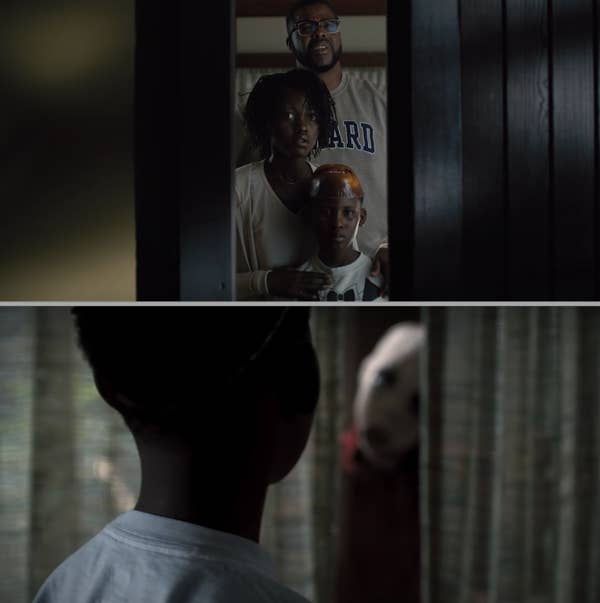 The family in &quot;Us&quot; looking out their window
