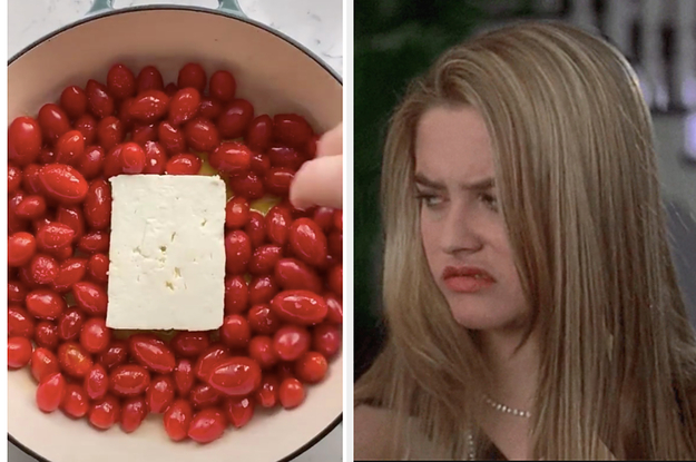 Baked feta pasta and Cher looking grossed out from 