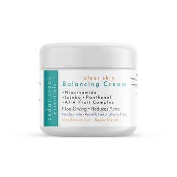 Bottle of CedarCreekEssentials Clear Skin Balancing Cream