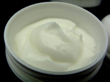 Open bottle of CedarCreekEssentials Clear Skin Balancing Cream