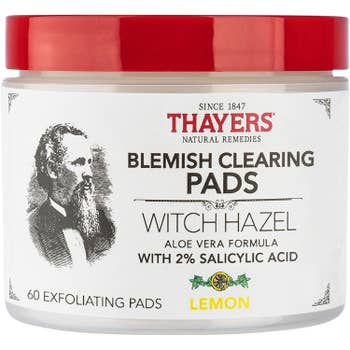 Jar of Thayers Blemish Clearing Pads