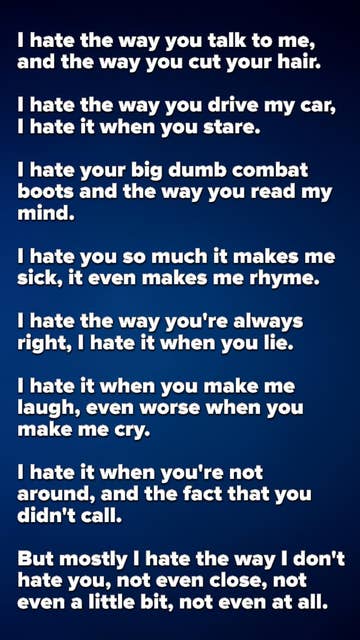 Do You Remember The 10 Things I Hate About You Poem?