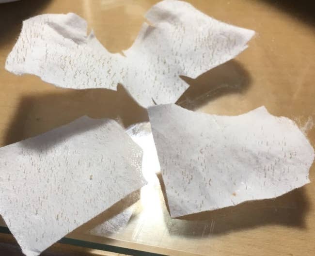 the reviewers pore strip after usage.