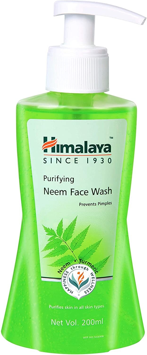 Bottle of the neem face wash 