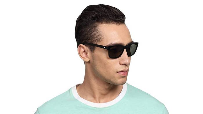 A person wearing the sunglasses.