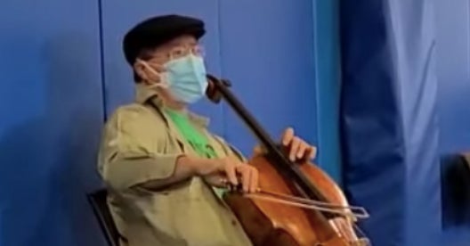 Yo-Yo Ma plays cello at Berkshires COVID Vaccine Clinic