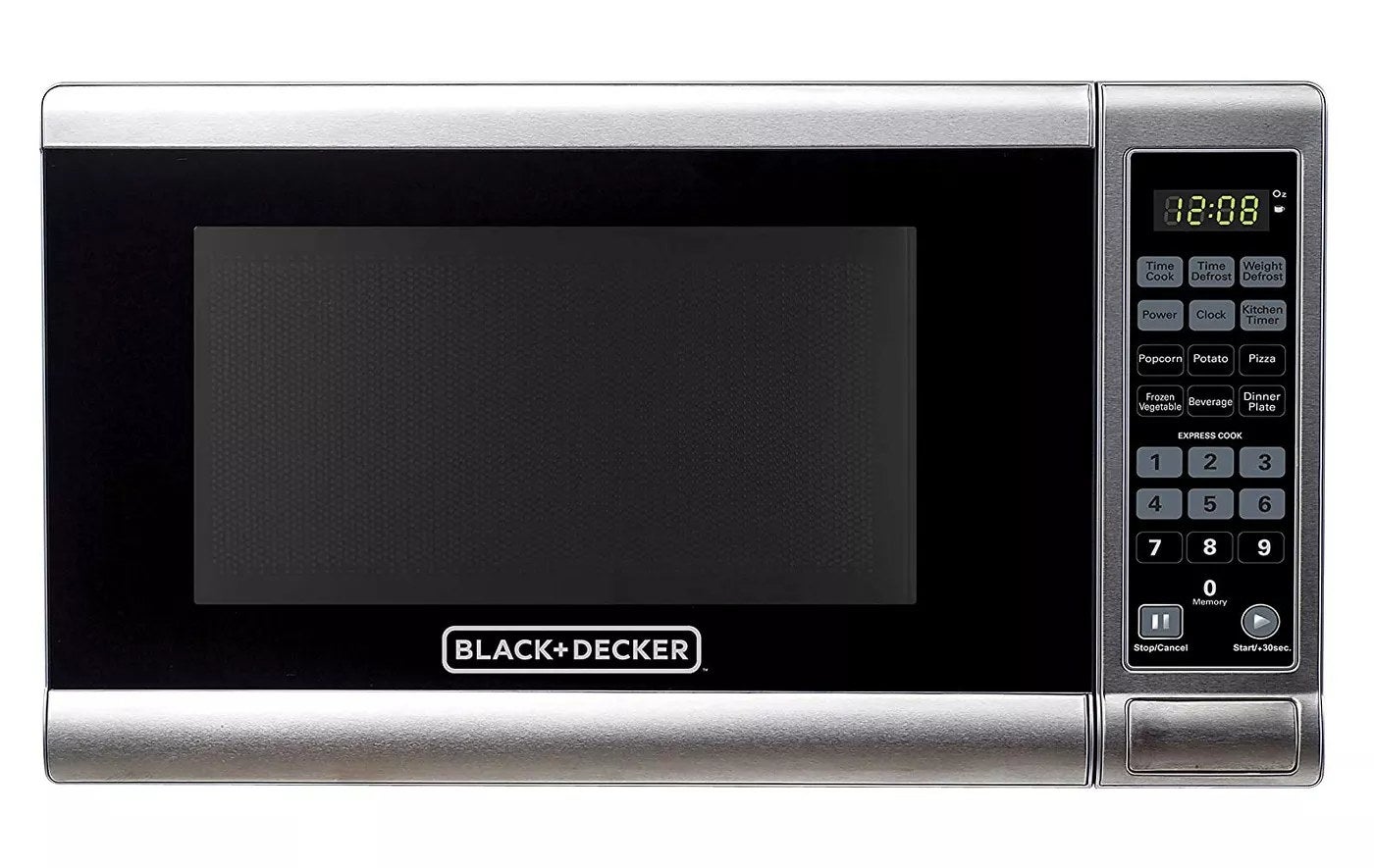 The Black+Decker microwave oven