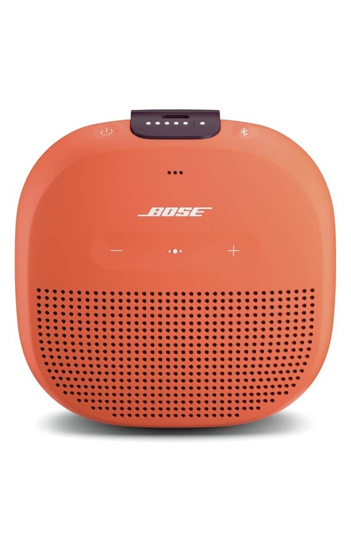 Orange Bose speaker