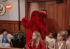Human sized lobsters dance into the courtroom