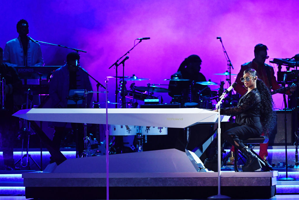 H.E.R. performs onstage during the 62nd Annual GRAMMY Awards 