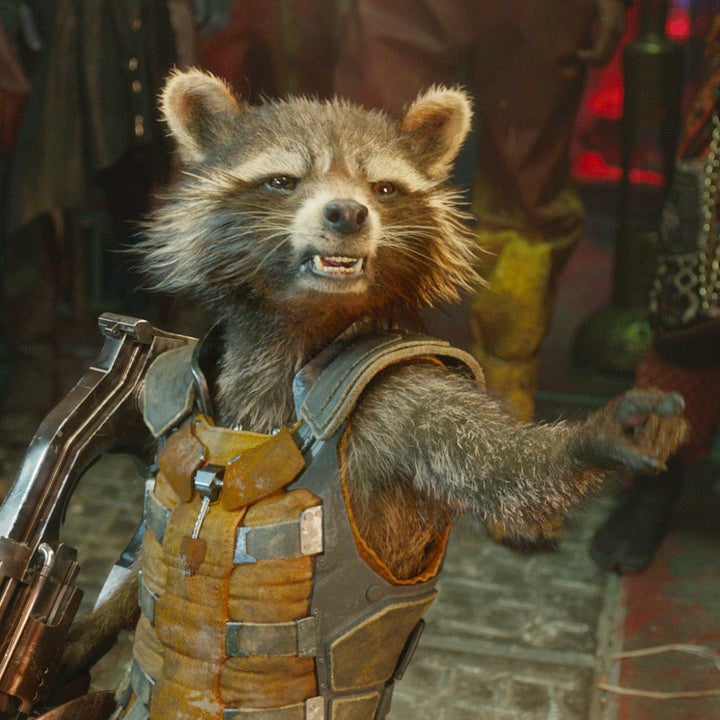 Rocket pointing at someone of screen. 