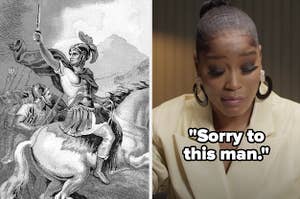 Julius Caesar and Keke Palmer saying 