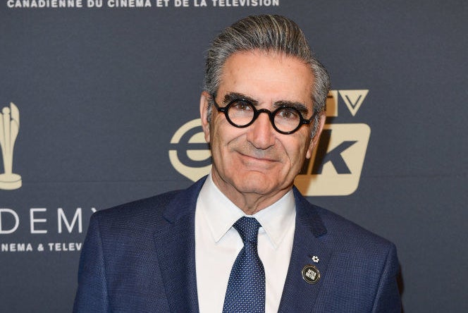 Eugene Levy on a red carpet 