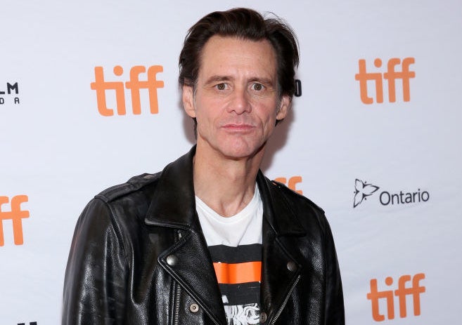 Jim Carrey on the red carpet for the Toronto International Film Festival