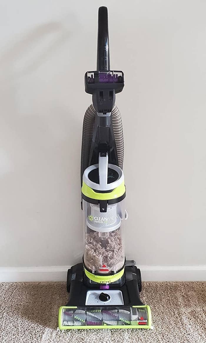 Reviewer photo of Bissell vacuum with clear easy empty dirt bin