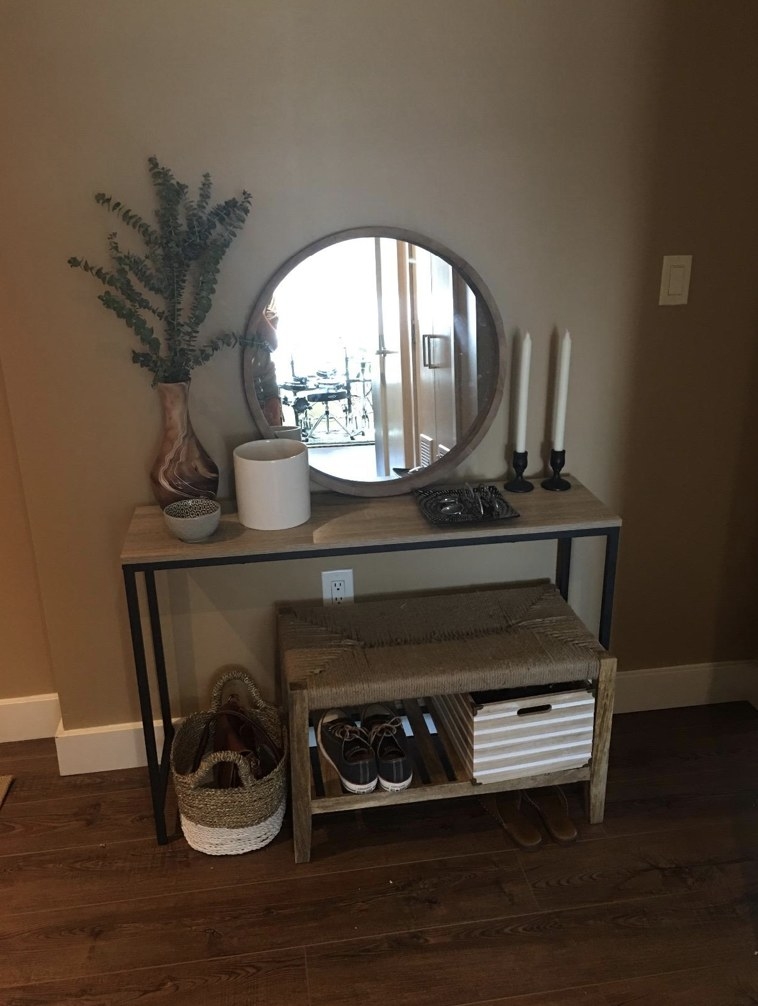 Reviewer photo of console table