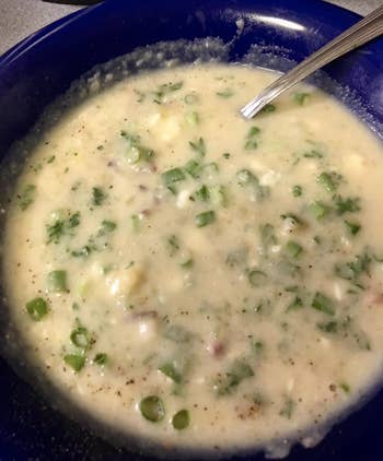 reviewer's pic of soup made in the Instant Pot