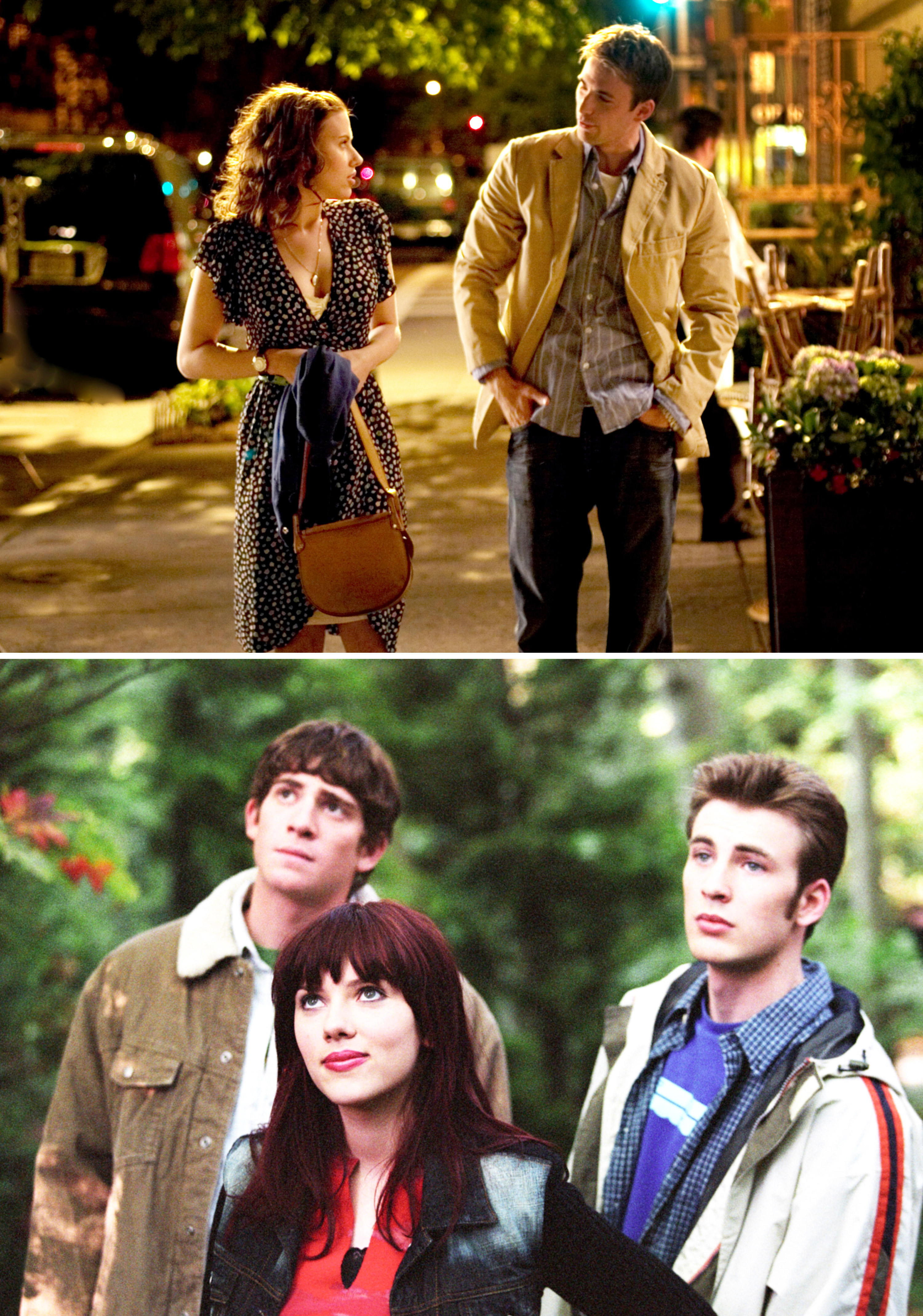 Chris Evans and Scarlet Johansson in &quot;The Nanny Diaries&quot; and &quot;The Perfect Date&quot;