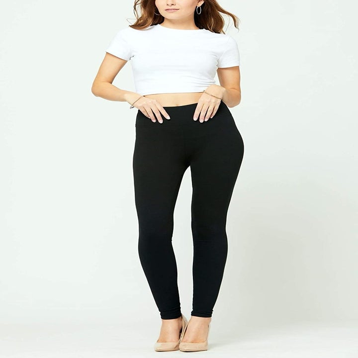 best black leggings for curvy figure