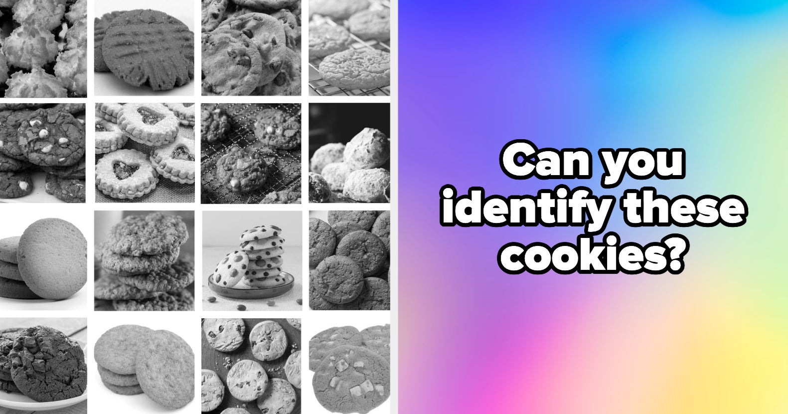 Name The Cookie Quiz Name The Cookie In Black & White