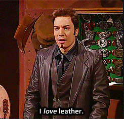 Jimmy Fallon saying &quot;I love leather&quot;