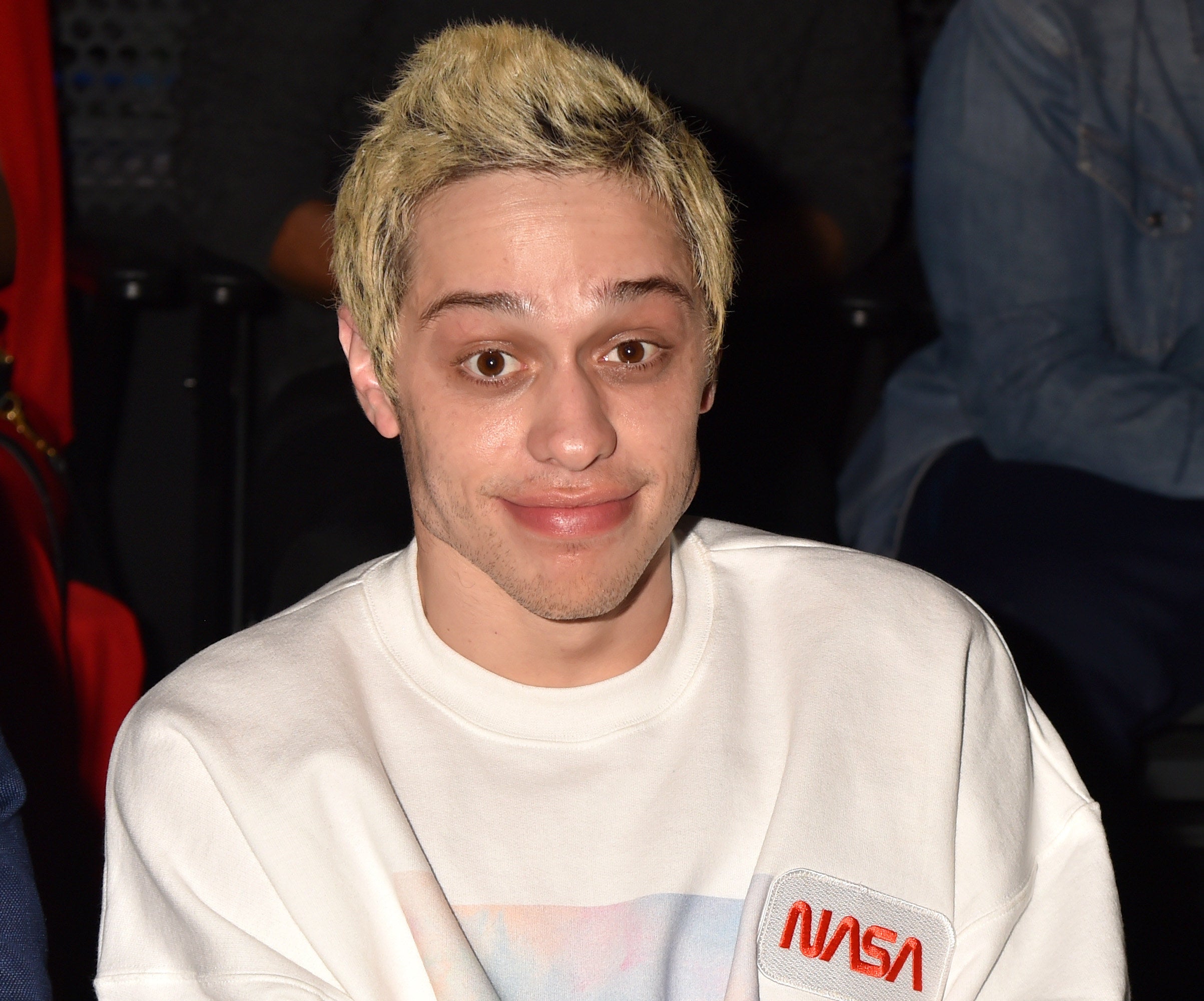 Pete looks a surprised in a photo from an event