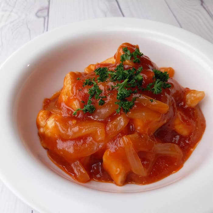 ごはんが止まらない 鶏むね肉のケチャップ炒め