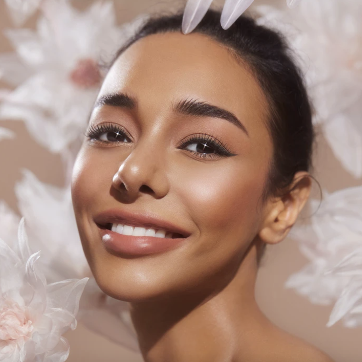 model wearing the eyeshadow 