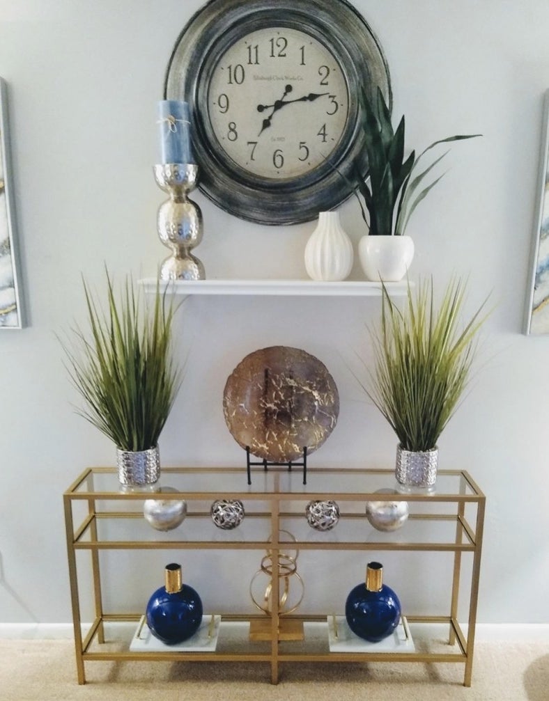 Reviewer&#x27;s image of console table in living room