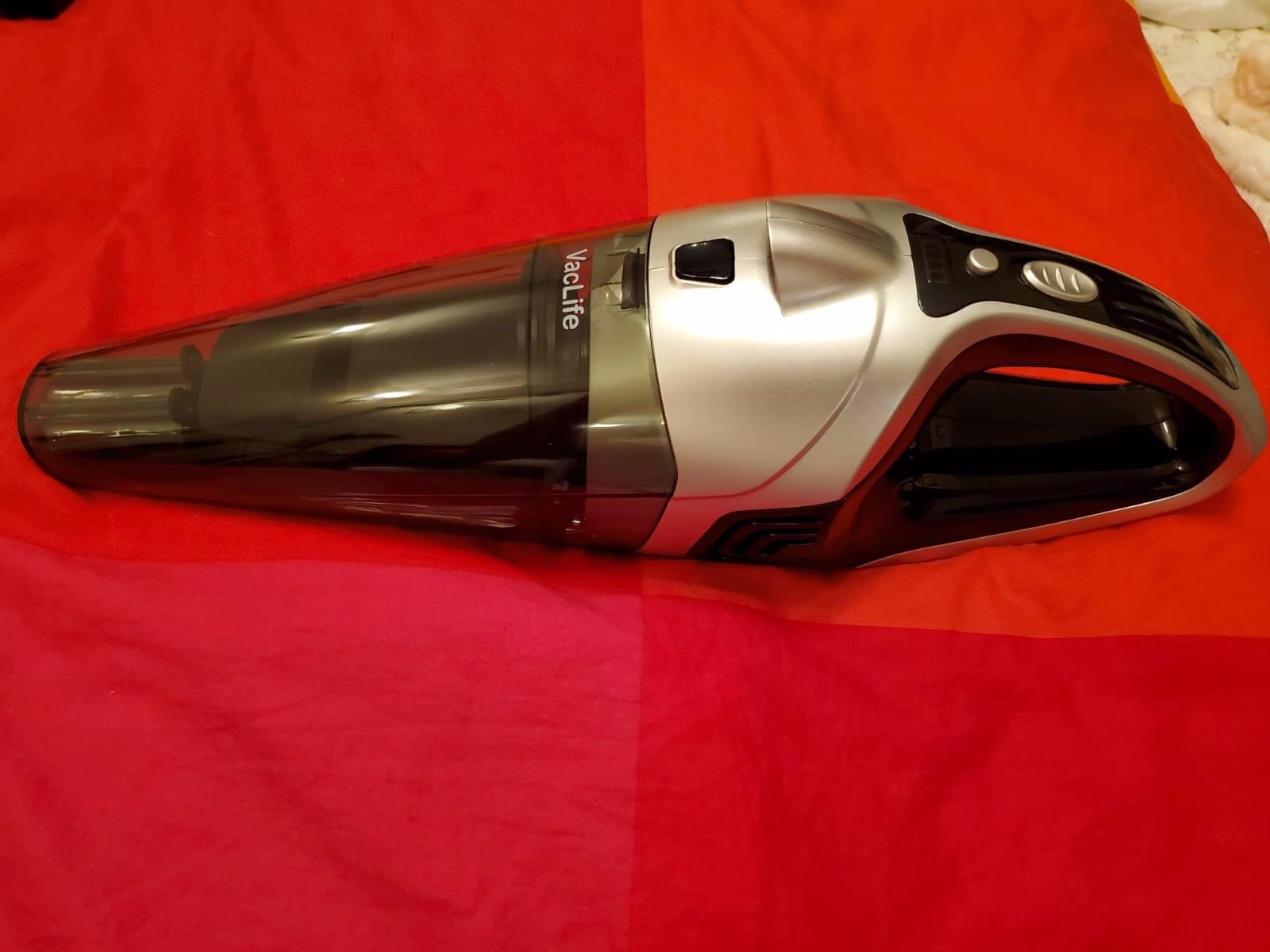 Reviewer&#x27;s lithium ion cordless vacuum with detachable dust cup